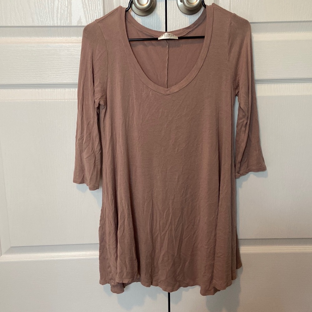 Half sleeve long Womens shirt